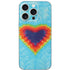 Liquid Blue Tie Dye Heart iPhone 16 Pro Skin